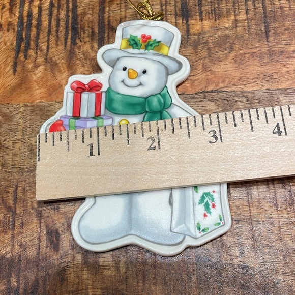 Lenox Porcelain Snowman Ornament With 24k Gold Accents New In Box - Picture 6 of 9